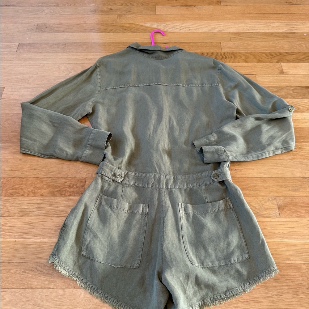 YOUNG FABULOUS & BROKE RIVER ROW EDGE ROMPER IN CADET PIGMENT WASH SIZE SMALL - Picture 11 of 16